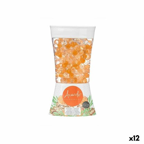 Luchtverfrisser Acorde F-612 Oranje Gember 150 g Gel (12 Stuks) 1
