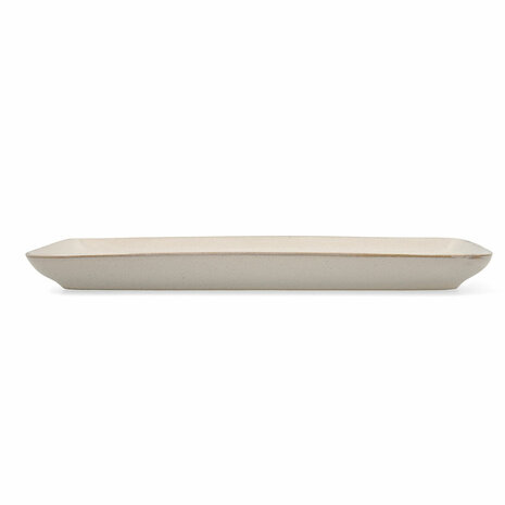 Serveerschaal Bidasoa Ikonic Wit Keramisch 28 x 14 cm (Pack 4x) 4