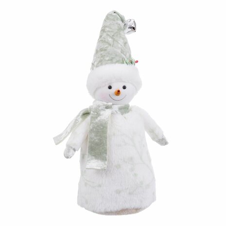 Sneeuwpop Wit Groen 6 x 6 x 25 cm 1