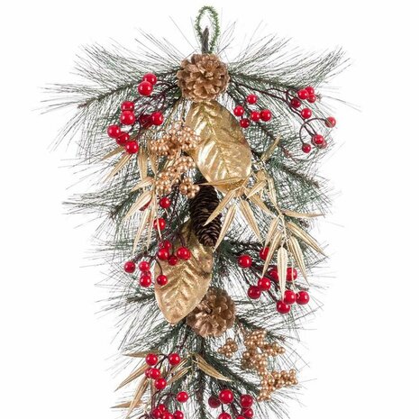 Deurhanger Kerstmis Multicolour Gouden Plastic 60 cm 2