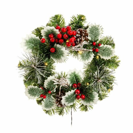 Kerstkroon PVC Multicolour 30 x 30 x 10 cm 1