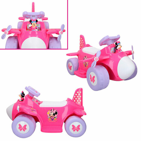 Elektrische Kinderauto Minnie Mouse Batterij Vliegtuigje 6 V 6