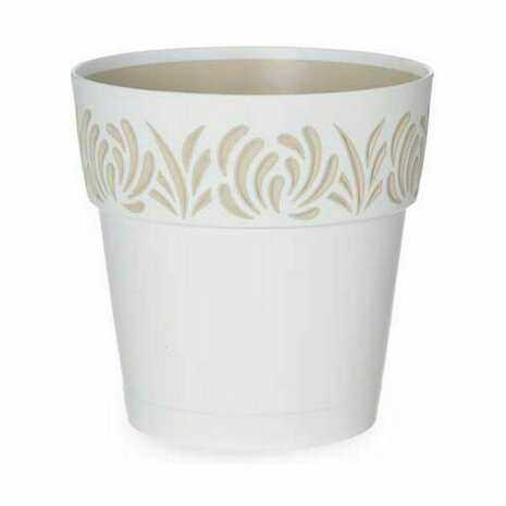 Zelfwaterende bloempot Stefanplast Gaia Wit Plastic 15 x 15 x 15 cm (12 Stuks) 2