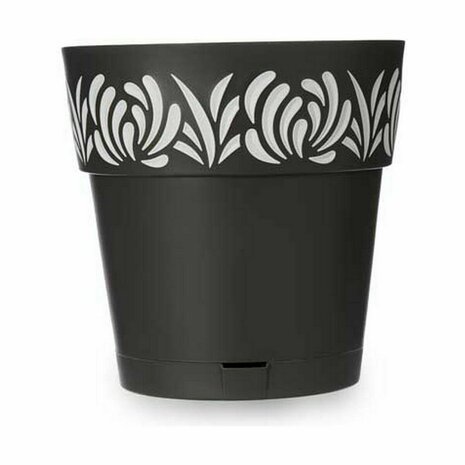 Zelfwaterende bloempot Stefanplast Gaia Antraciet Plastic 29 x 29 x 29 cm (6 Stuks) 3