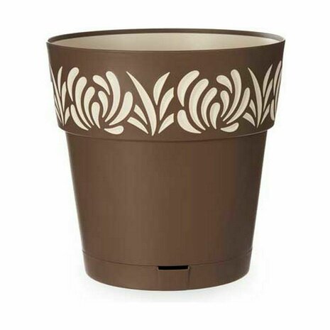 Zelfwaterende bloempot Stefanplast Gaia Bruin Plastic 29 x 29 x 29 cm (6 Stuks) 3