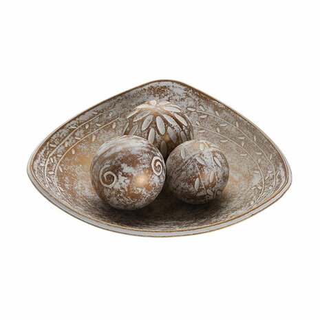 Tafeldecoratie Versa Bruin 31,5 x 9 x 31,5 cm 2