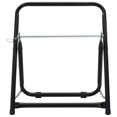 Slanghaspelwagen 48 cm 45 kg gepoedercoat staal zwart 3