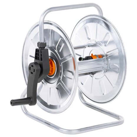 Slanghaspel voor 50 m 1/2" slang wandmontage staal 1