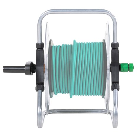 Slanghaspel voor 50 m 1/2" slang wandmontage staal 2