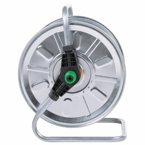 Slanghaspel voor 50 m 1/2" slang wandmontage staal 4
