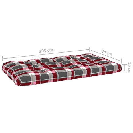 Tweezitsbank pallet met kussens wit geïmpregneerd grenenhout 7
