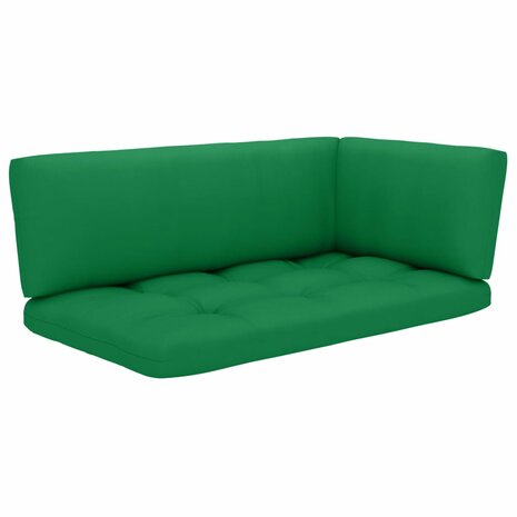 Tweezitsbank pallet met kussens geïmpregneerd grenenhout 3