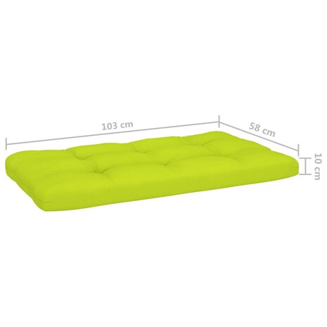 Tweezitsbank pallet met kussens geïmpregneerd grenenhout 5