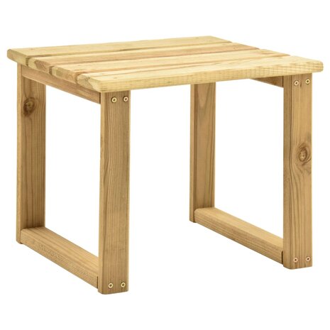 Bijzettafel voor ligbed 30x30x26 cm geïmpregneerd grenenhout 1