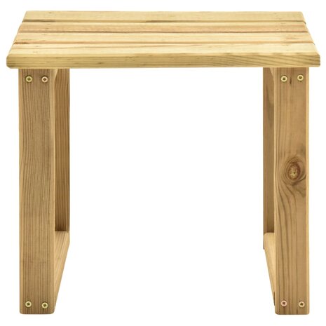 Bijzettafel voor ligbed 30x30x26 cm geïmpregneerd grenenhout 2