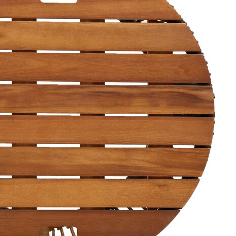 Tuinbijzettafels 2 st met houten blad poly rattan beige 9