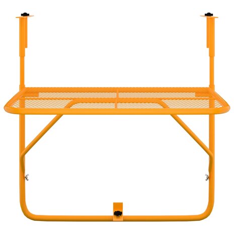 Balkontafel 60x40 cm staal geel 3
