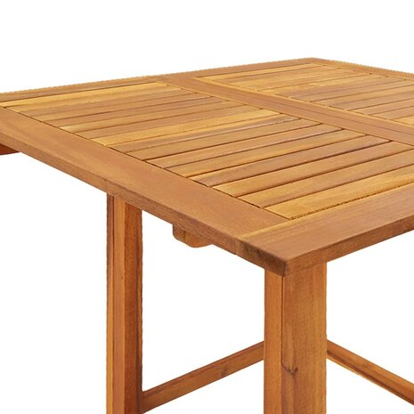 Bistrotafel 75x75x110 cm massief acaciahout 6