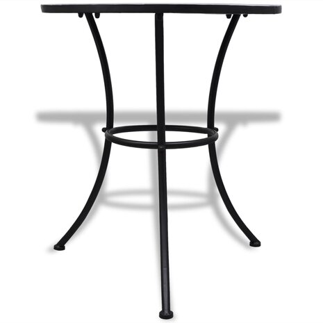 Bistrotafel 60 cm mozaïek blauw en wit 2
