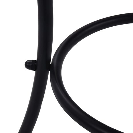 Bistrotafel mozaïek 60 cm keramiek terracottakleurig en wit 6