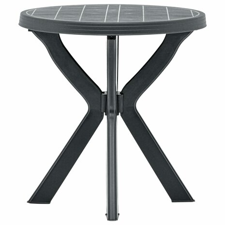 Bistrotafel Ø70 cm kunststof antraciet 1