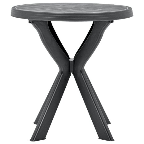 Bistrotafel Ø70 cm kunststof antraciet 2