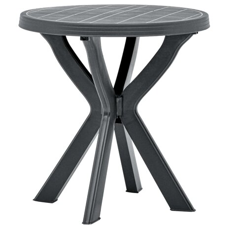 Bistrotafel Ø70 cm kunststof antraciet 3