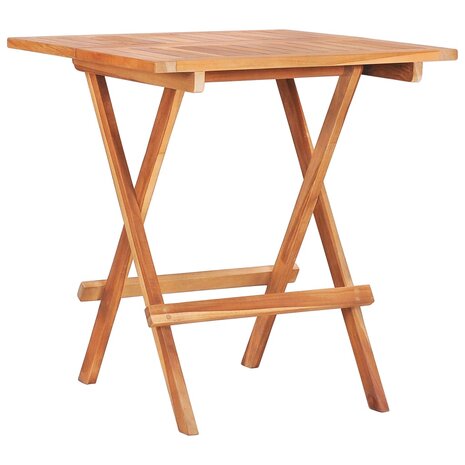 Bistrotafel inklapbaar 60x60x65 cm massief teakhout 1