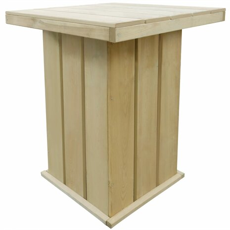Bartafel 75x75x110 cm geïmpregneerd grenenhout 1
