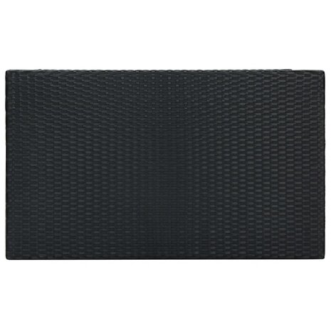 Tuinbartafel 100x60,5x110,5 cm poly rattan zwart 4