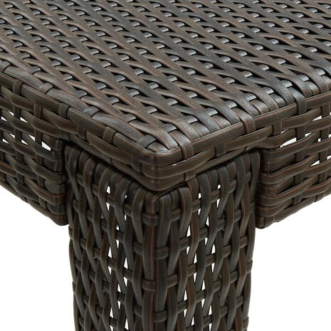 Tuinbartafel 140,5x60,5x110,5 cm poly rattan bruin 4