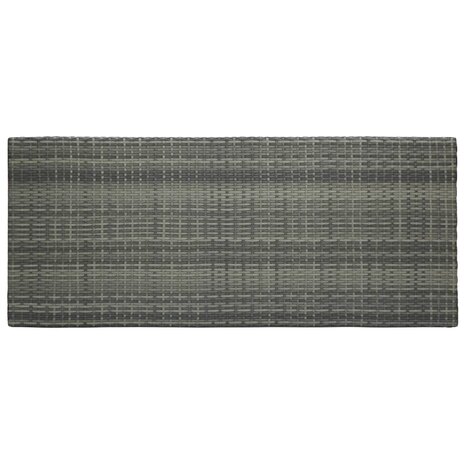 Tuinbartafel 140,5x60,5x110,5 cm poly rattan grijs 4