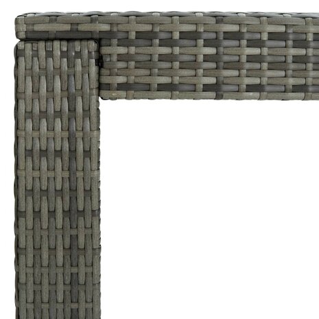 Tuinbartafel 140,5x60,5x110,5 cm poly rattan grijs 5