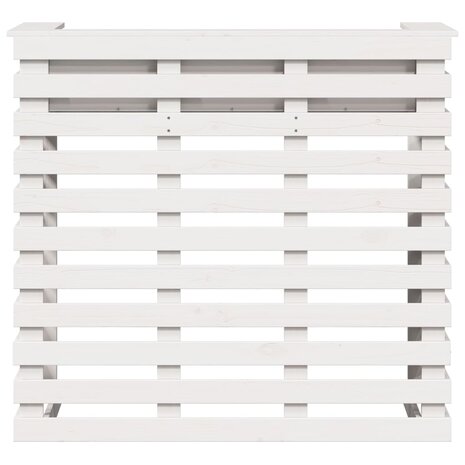 Tuinbartafel 113,5x50x103 cm massief grenenhout wit 4