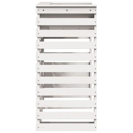 Tuinbartafel 113,5x50x103 cm massief grenenhout wit 5