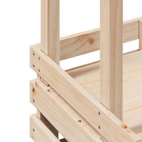 Tuinbartafel met dak 112,5x57x195,5 cm massief hout 7