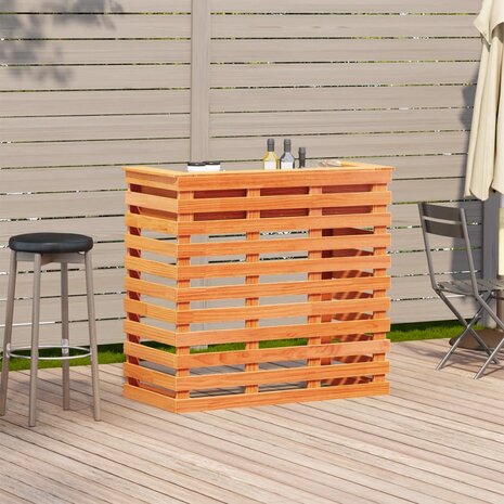 Tuinbartafel wasbruin 113,5x50x103 cm massief grenenhout 3