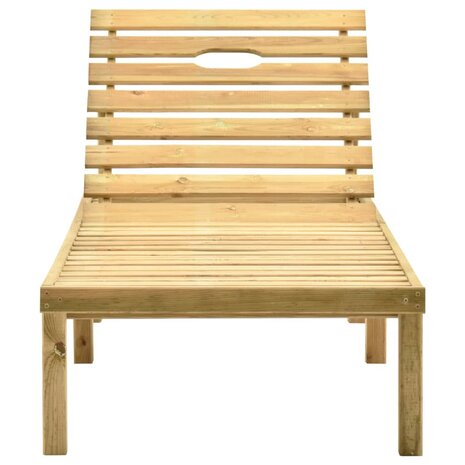 Ligbed met tafel geïmpregneerd grenenhout 3