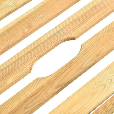 Ligbed met tafel geïmpregneerd grenenhout 6