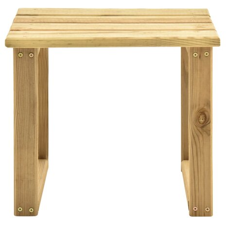 Ligbed met tafel geïmpregneerd grenenhout 9