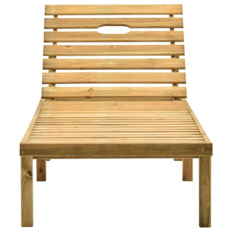 Ligbed met tafel geïmpregneerd grenenhout 3