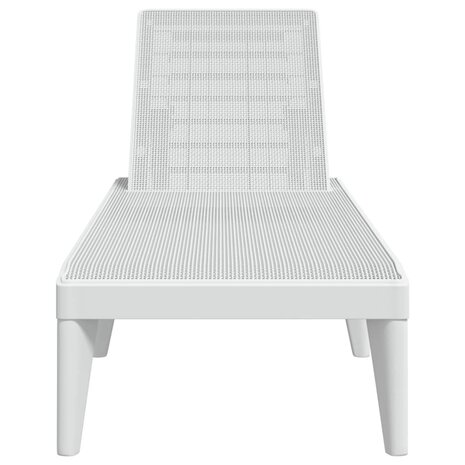 Ligbed 186x60x29 cm polypropeen wit 4