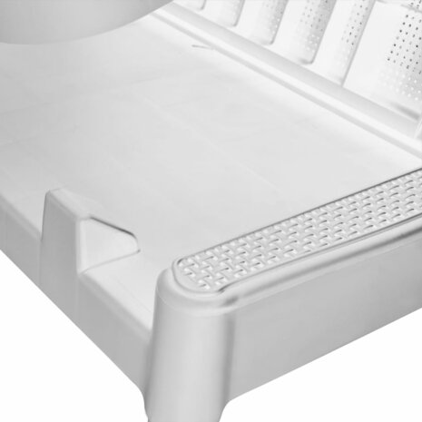 Ligbed 186x60x29 cm polypropeen wit 8