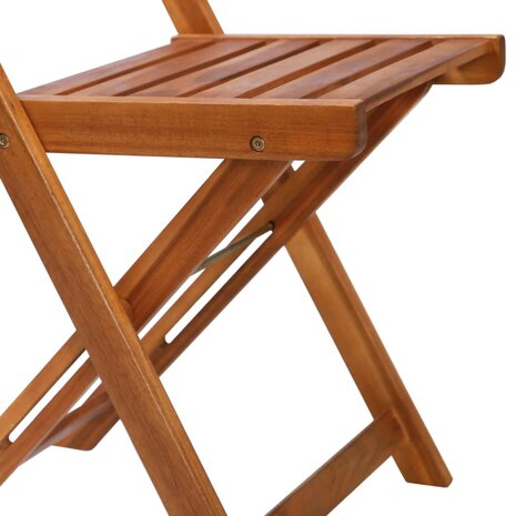 Bistrostoelen 2 st massief acaciahout 8