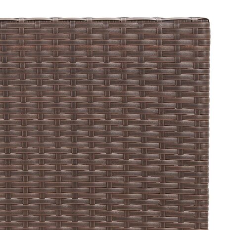 3-delige Bistroset inklapbaar poly rattan bruin 9