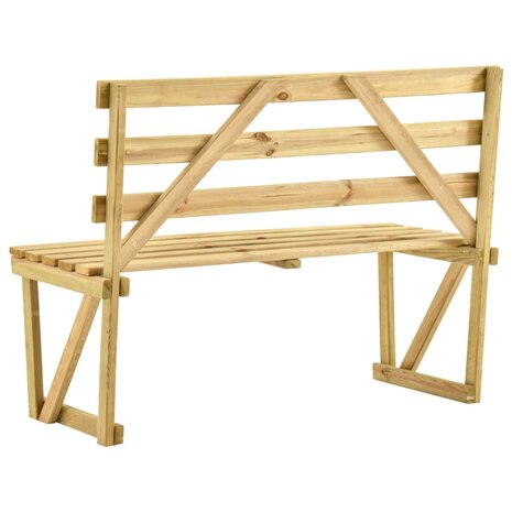 Tuinbank 120 cm geïmpregneerd grenenhout 4