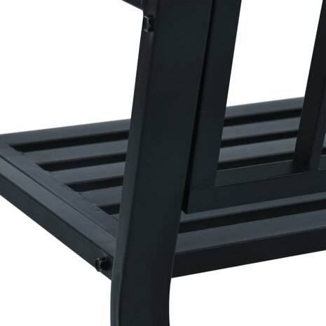Tuinbank 125 cm staal zwart 7