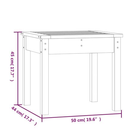Tuinbank 50x44x45 cm massief douglashout 8