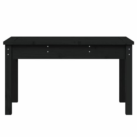 Tuinbank 80x44x45 cm massief grenenhout zwart 4