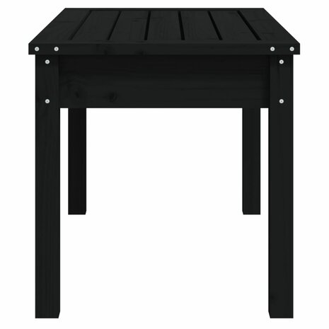 Tuinbank 80x44x45 cm massief grenenhout zwart 5